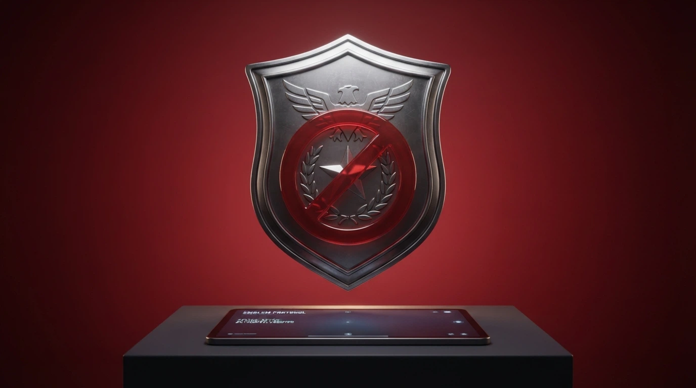 The ACMA logo and the text of the Interactive Gambling Act 2001 on a screen, with a red “prohibited” stamp over an online casino interface in the background