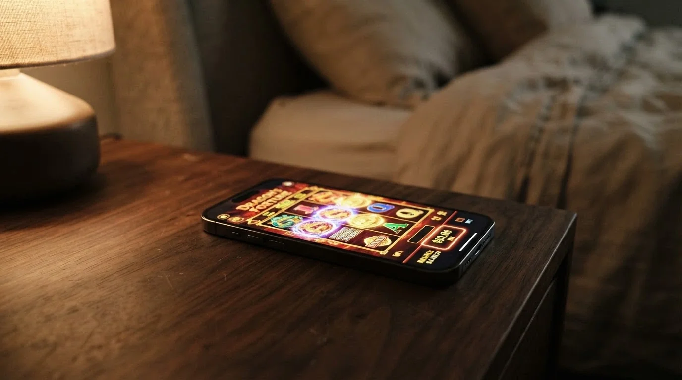 A smartphone in landscape orientation displaying a live high-limit pokies session with the bet amount visible